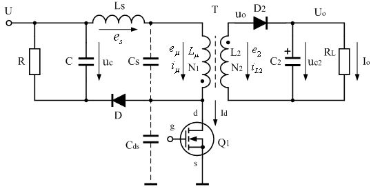 開關電源的RCD尖峰電壓吸收電路