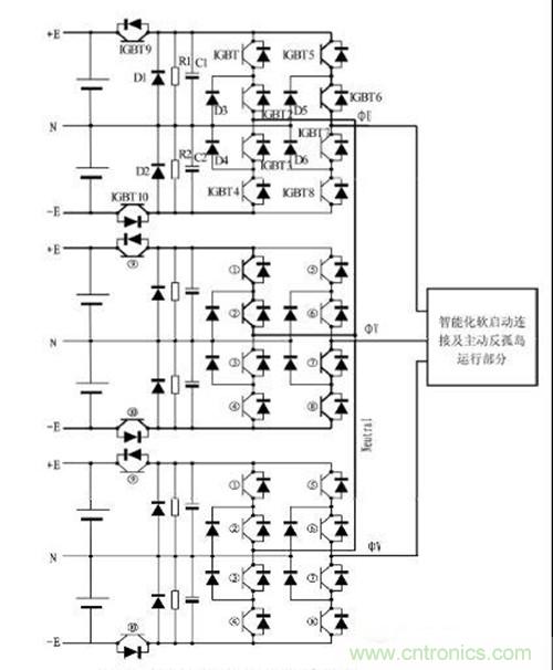 九電平完美無(wú)諧波開關(guān)網(wǎng)絡(luò)拓?fù)潆娐? width=