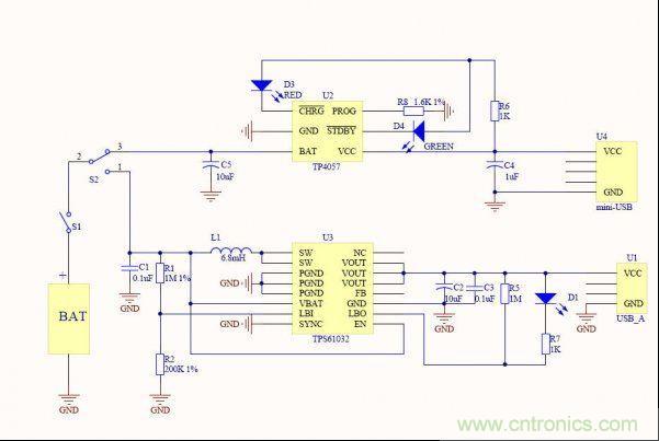 網(wǎng)友分享：一款移動電源電路設(shè)計