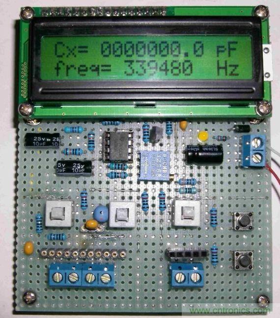 DIY集電容、電感和頻率為一體的測(cè)量?jī)x器