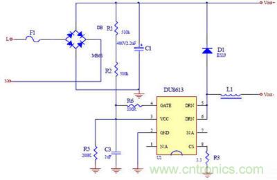 推薦：一款高效率3W LED非隔離球泡燈驅(qū)動(dòng)方案