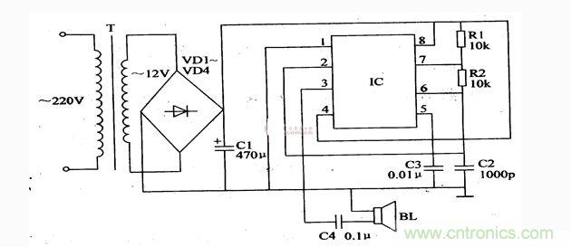 簡易超聲波驅(qū)蟲器電路設(shè)計(jì)