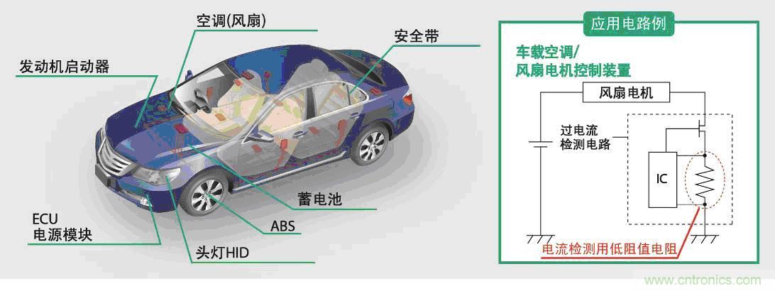 低阻值產(chǎn)品的應用及應用電路例