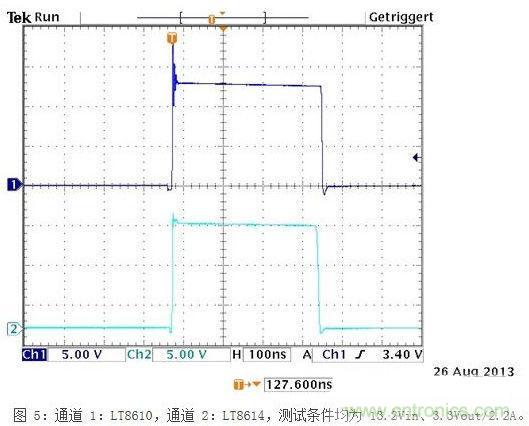 顯示了13.2V輸入的開關(guān)節(jié)點