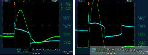 5KA & 10KA 8/20us 雷擊電流測(cè)試下輸出端的Up電壓