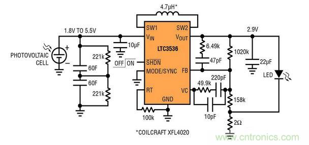 太陽能電池供電的 LED 驅(qū)動器電路設(shè)計(jì)