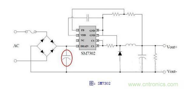 MOS無(wú)PFC的BUCK電路