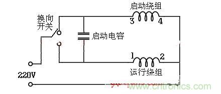 開關(guān)控制正反轉(zhuǎn)接線