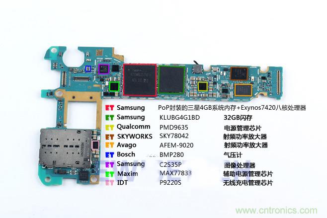 Galaxy Note5拆解，與S系列差距日漸模糊