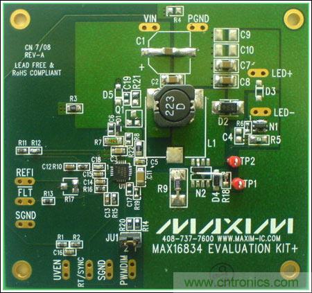 采用MAX16834設(shè)計(jì)buck-boost LED驅(qū)動器