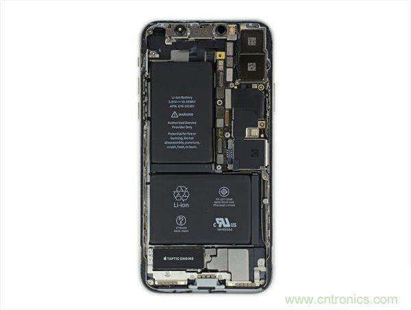 蘋果iPhone X iFixit拆解報(bào)告：雙層主板+雙單元電池