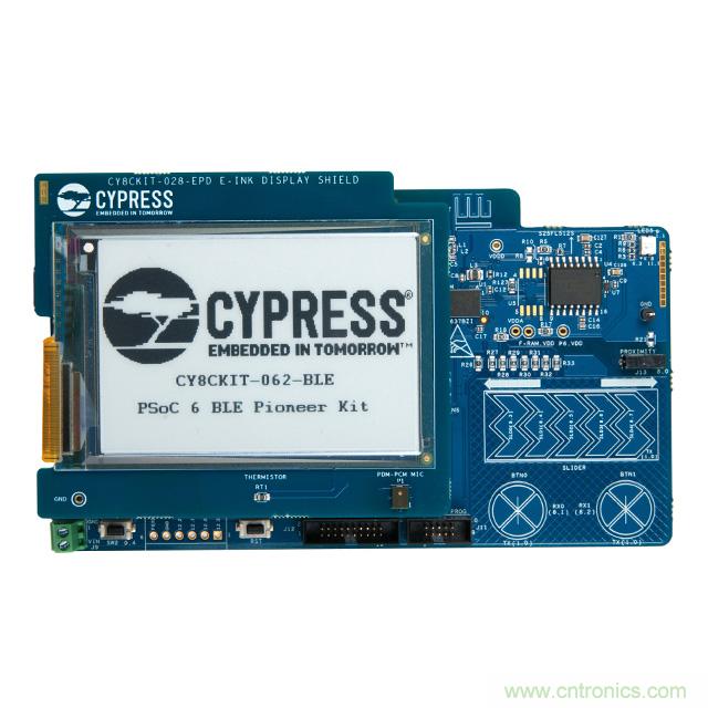 Cypress Semiconductor PSoC 6 BLE Pioneer 套件現(xiàn)已入庫 Digi-Key；客戶預(yù)訂訂單陸續(xù)發(fā)貨中