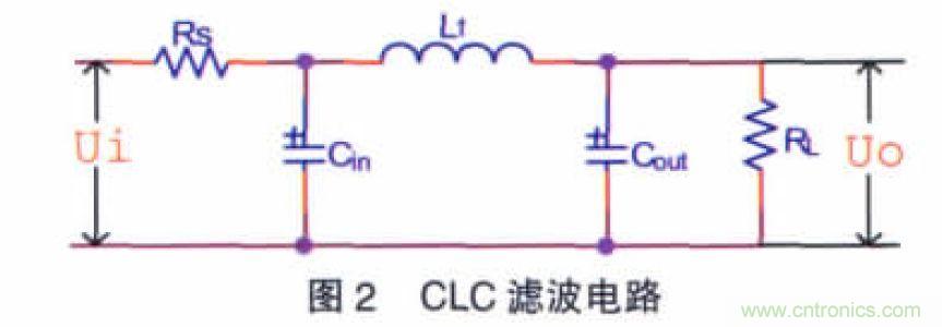 開關(guān)電源CLC紋波抑制電路特性分析