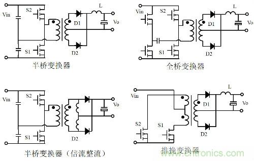 開關電源“各種拓撲結構”的對比與分析！