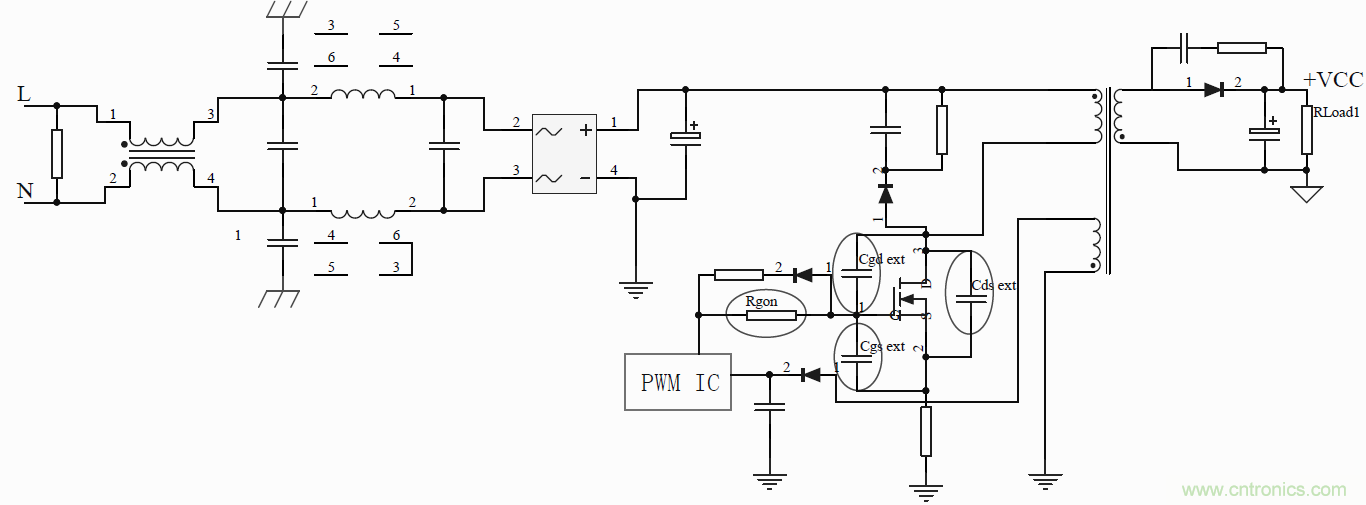 如何改善開關(guān)電源電路的EMI特性？