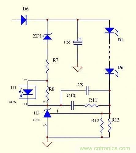 LED驅(qū)動(dòng)電源：3個(gè)電路巧妙利用TL431來(lái)恒流！