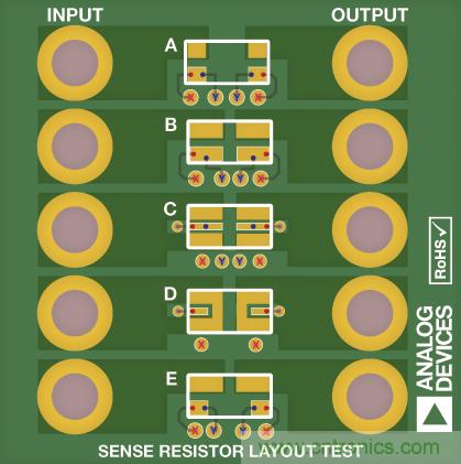 改進低值分流電阻的焊盤布局，優(yōu)化高電流檢測精度