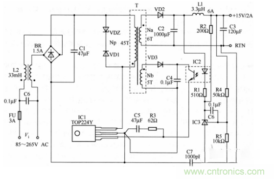 六款簡單的開關(guān)電源電路設計，內(nèi)附原理圖詳解