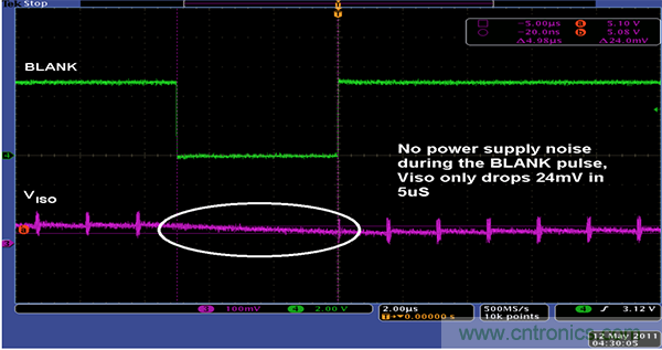 利用isoPower器件屏蔽電源，從而提高精度