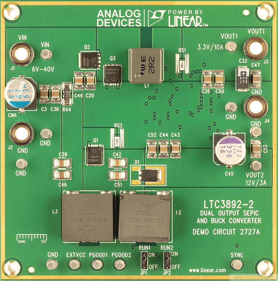 雙輸出降壓型 IC 也可用于 SEPIC 和升壓應(yīng)用