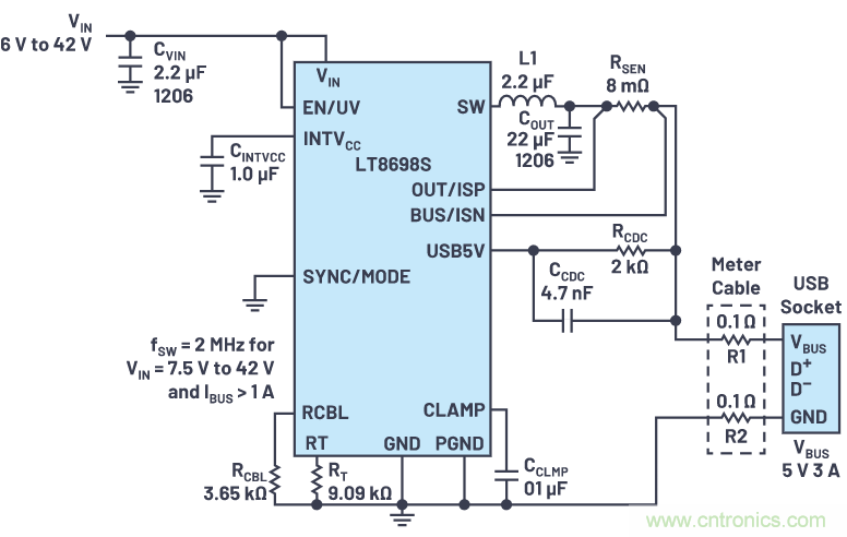 汽車USB 2.0和5 V Type-C解決方案提供充電和穩(wěn)健的數據線保護