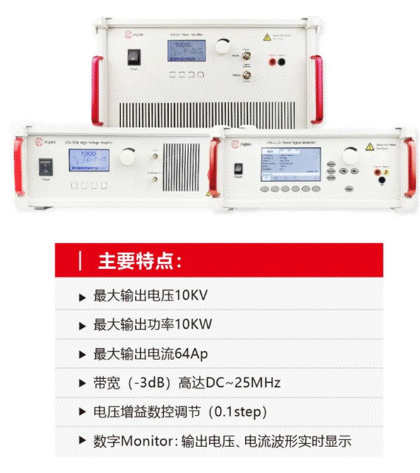 高壓放大器在交變電場空間電荷測量研究中的應用