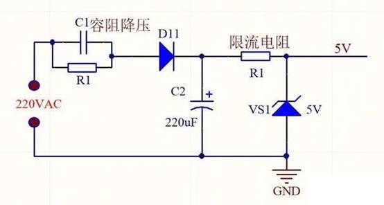 220V直接串聯(lián)電阻降壓5V能給手機充電嗎？