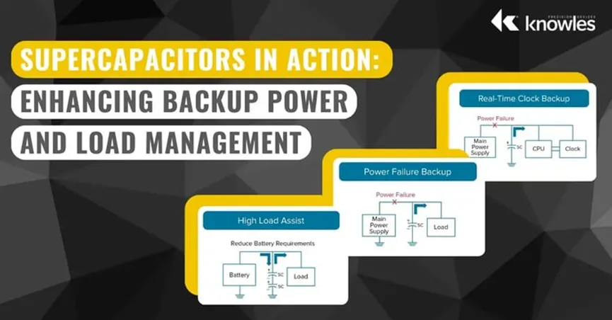 超級電容器如何有效加強備用電源和負載管理 (上)