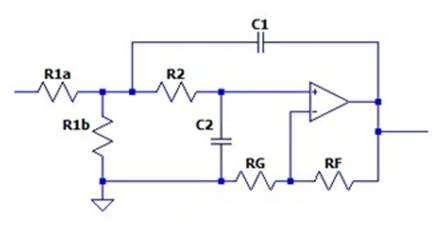 二階運(yùn)算放大器的低通、帶通和高通濾波器設(shè)計(jì)