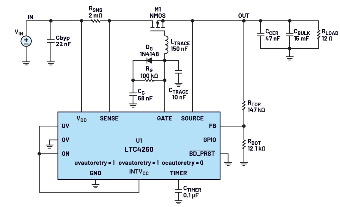 我的熱插拔控制器電路為何會振蕩？