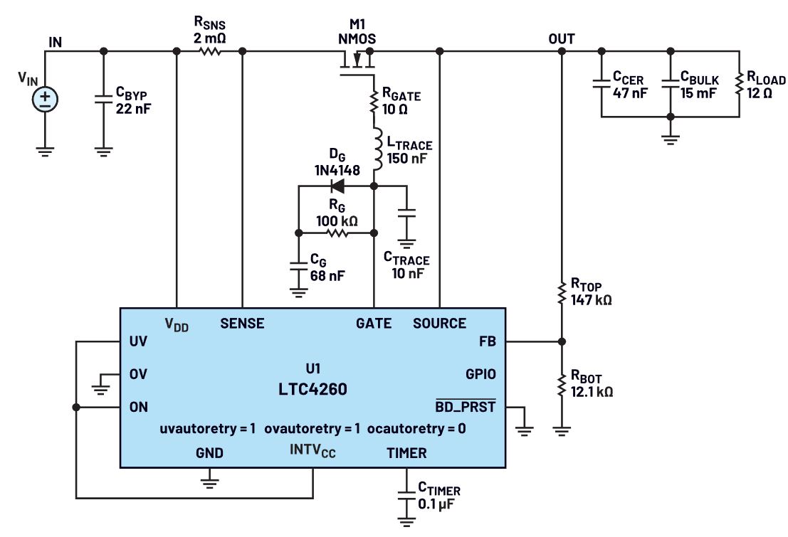 我的熱插拔控制器電路為何會振蕩？